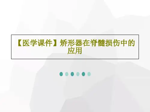 【医学课件】矫形器在脊髓损伤中的应用103页PPT