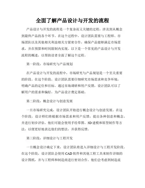 全面了解产品设计与开发的流程