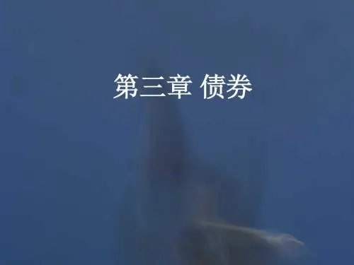 第三章 债券