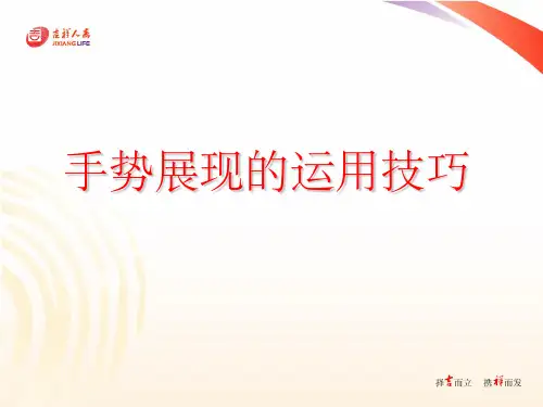 演讲中手势展现的运用