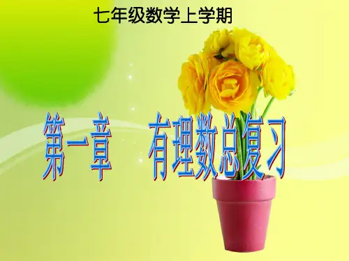 第一章有理数总复习ppt导学课件