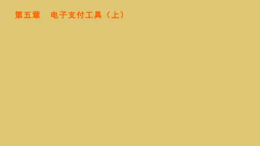 第五章  电子支付工具