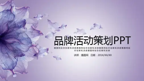 品牌活动策划ppt模板