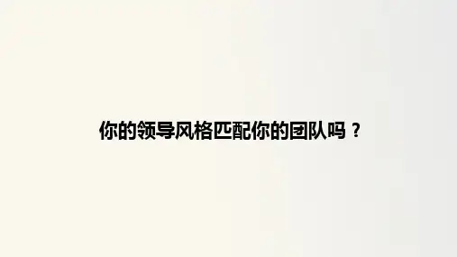 领导风格测试
