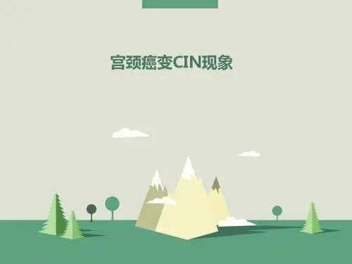 宫颈癌变CIN现象 PPT课件