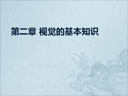 视觉的基本知识