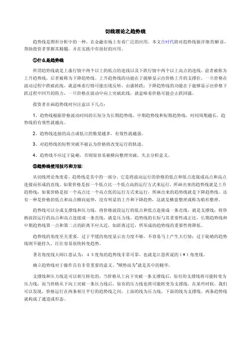切线理论之趋势线