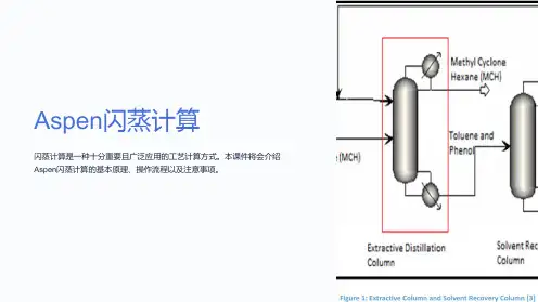 《Aspen闪蒸计算》课件
