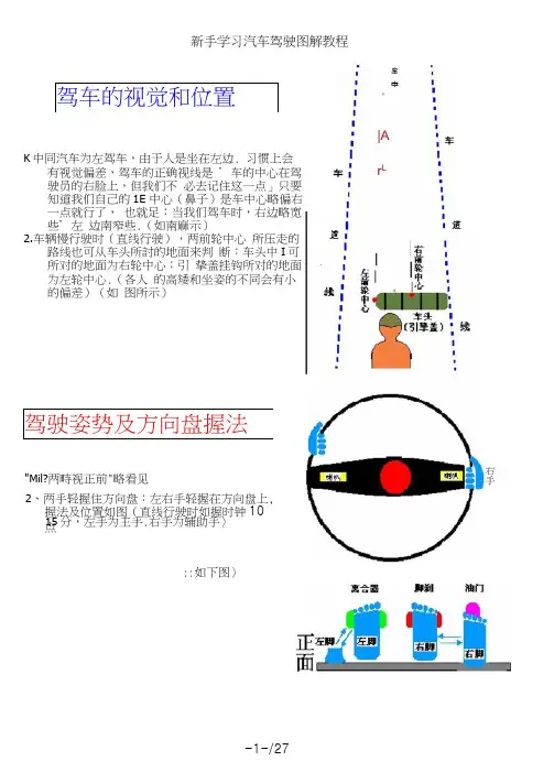 新手学习汽车驾驶图解教程