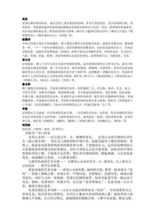中外美术史