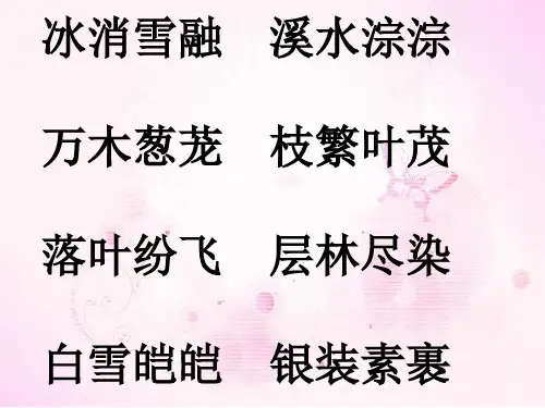 美丽的小兴安岭(公开课)PPT