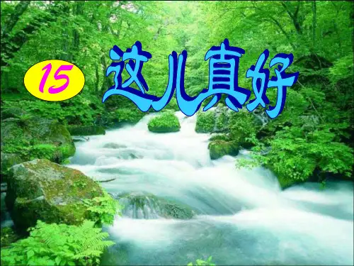 《这儿真好》精品课件