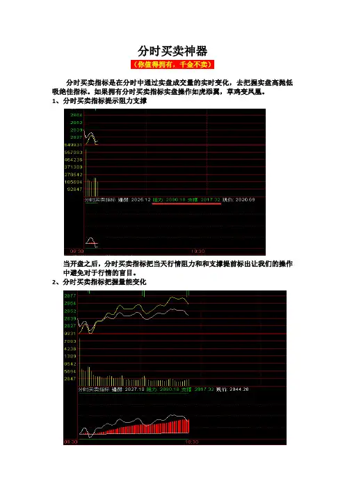 分时买卖指标使用方法