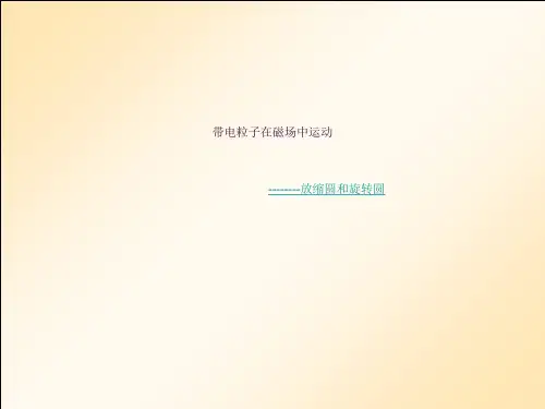 带电粒子在磁场中运动放缩圆和旋转圆ppt课件