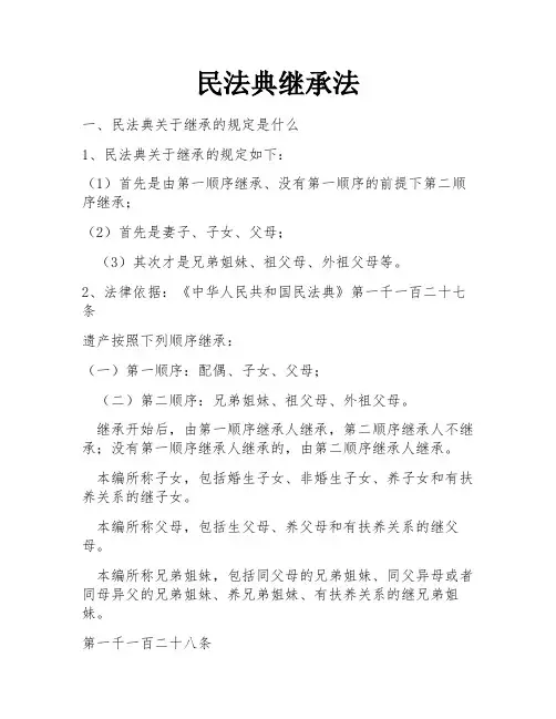 民法典继承法