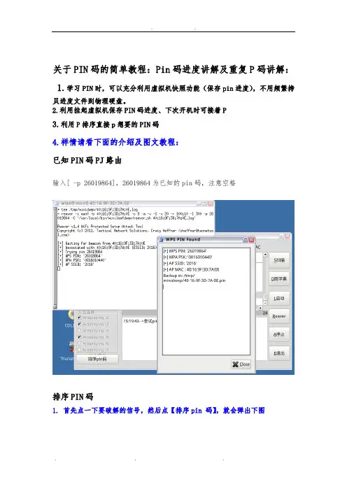 Pin码进度讲解及重复P码及p不动的图文教程
