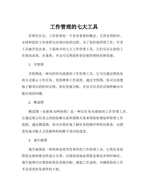 工作管理的七大工具