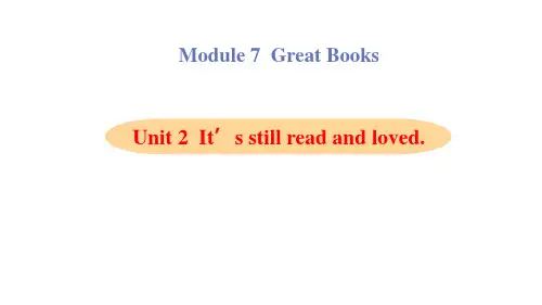 Unit 2 It is still read and loved