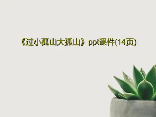 《过小孤山大孤山》ppt课件(14页)16页PPT