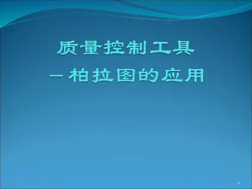 质量控制工具柏拉图的应用ppt课件