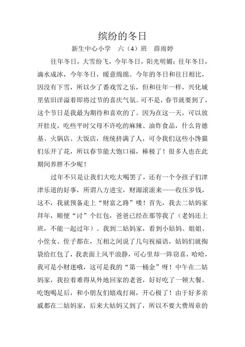 缤纷的冬日