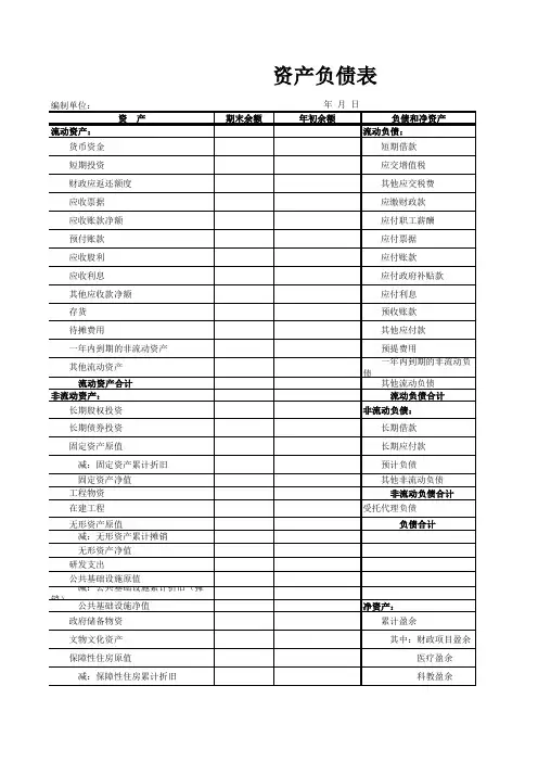 1# 会政财 01 表_资产负债表