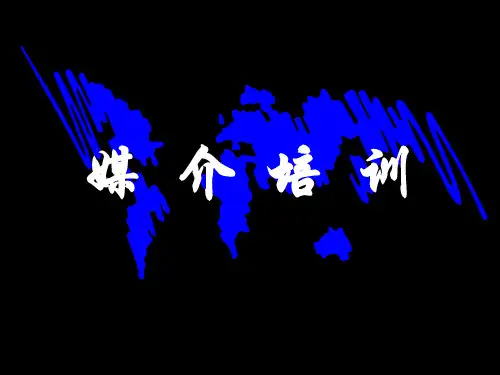 广告公司媒介培训资料