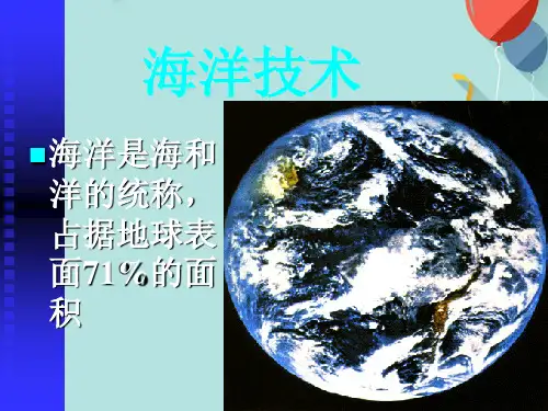 海洋技术解析PPT优选版