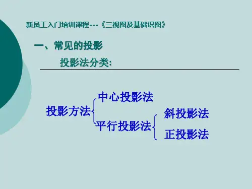 新员工培训课程三视图及基础识图01