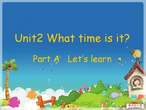 四年级上册英语Unit 2 A_let's_learn课件