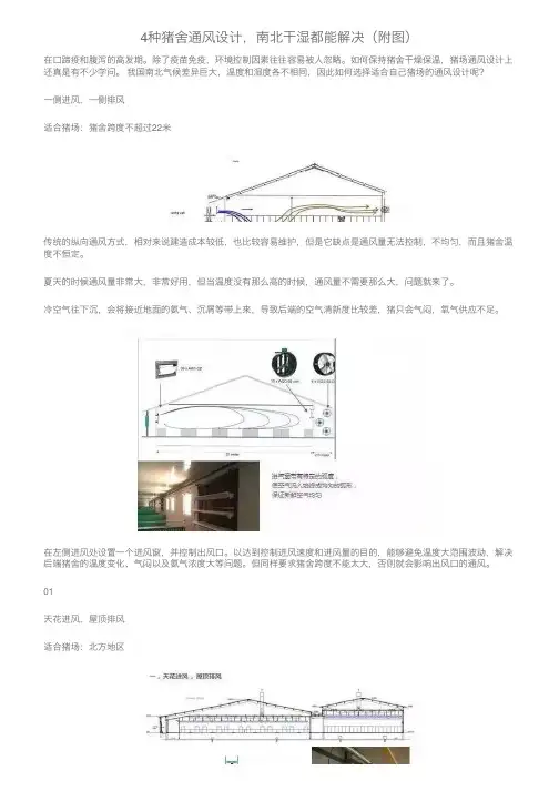 4种猪舍通风设计，南北干湿都能解决（附图）