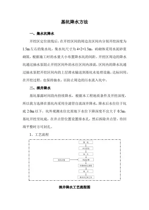 基坑降水方法