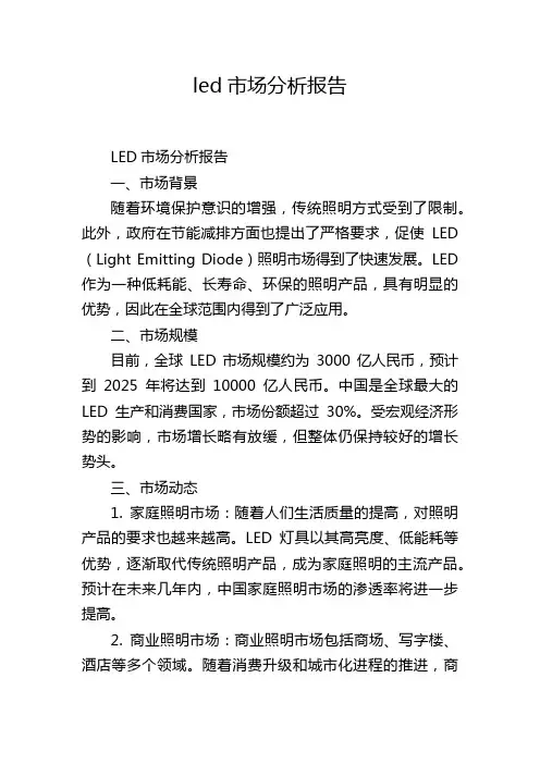 led市场分析报告