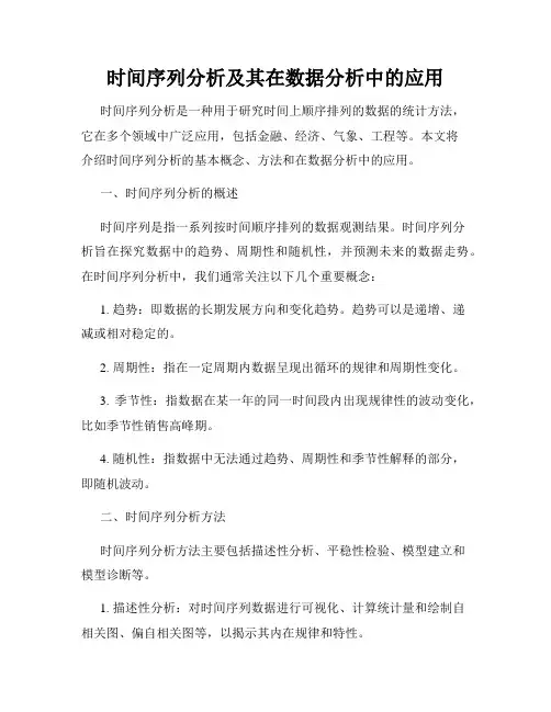 时间序列分析及其在数据分析中的应用
