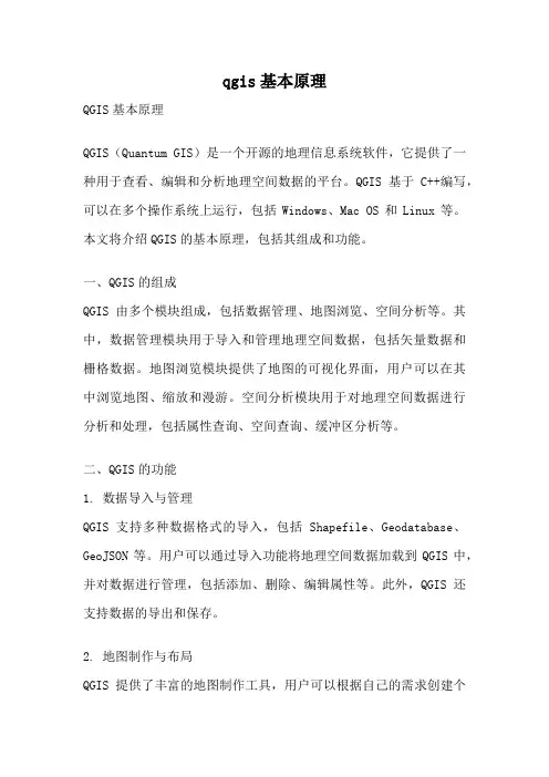qgis基本原理