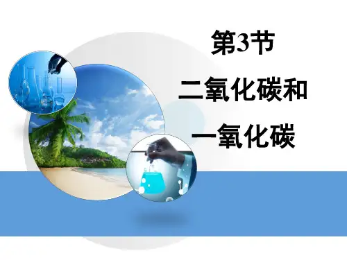 人教版九年级化学上册6.3《二氧化碳和一氧化碳》教学课件 (共30张PPT)