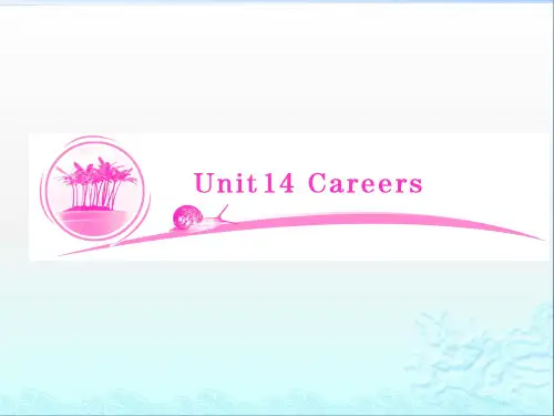 【北师大版】2014届高三英语一轮复习课件：Unit 14 Careers
