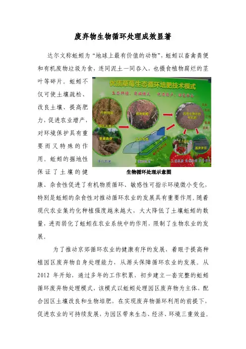 蚯蚓处理废弃物技术(原创)