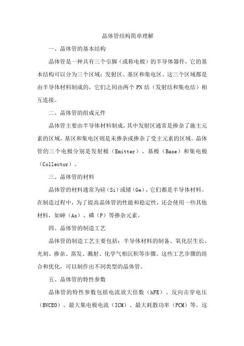 晶体管结构简单理解