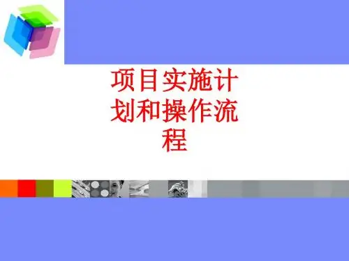 [课件]项目实施计划和操作流程PPT