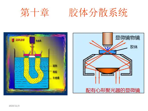 物理化学课件---第十章胶体分散系统资料