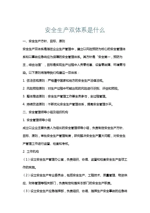 安全生产双体系是什么