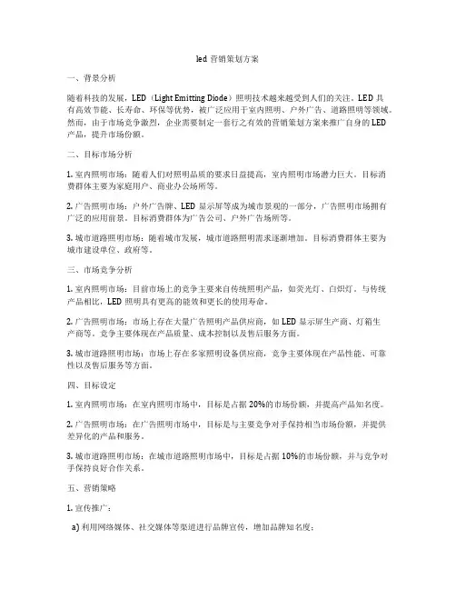 led营销策划方案