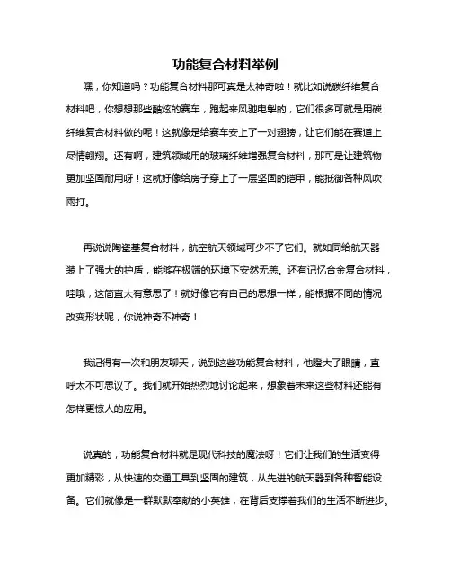 功能复合材料举例