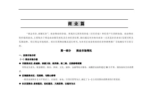 商业街项目建议书
