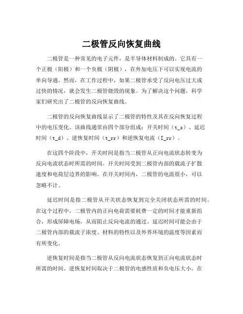 二极管反向恢复曲线