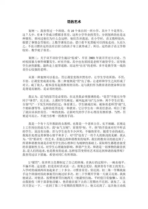 罚的艺术