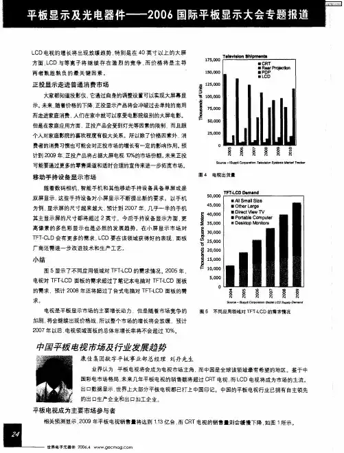 中国平板电视市场及行业发展趋势