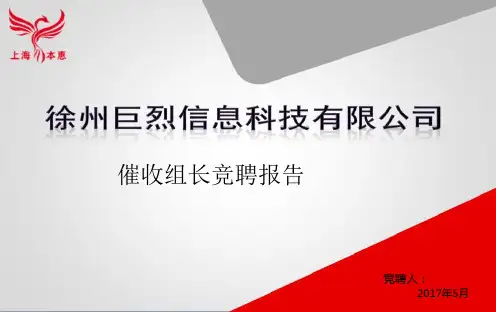竞聘组长(PPT54页)