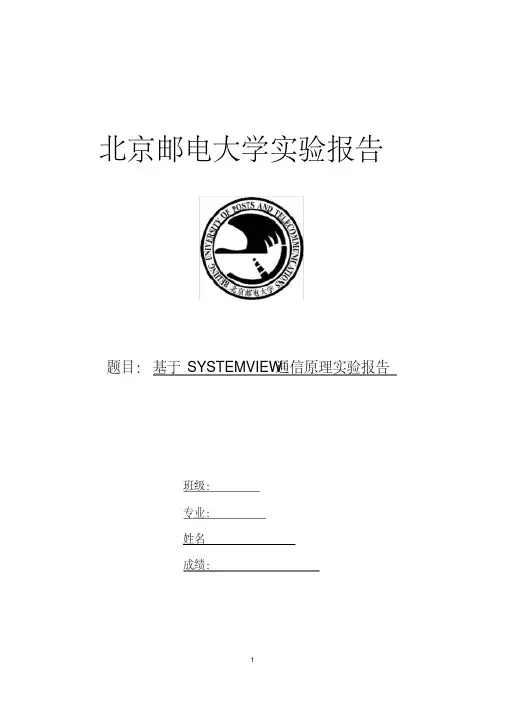 北邮通原软件实验报告